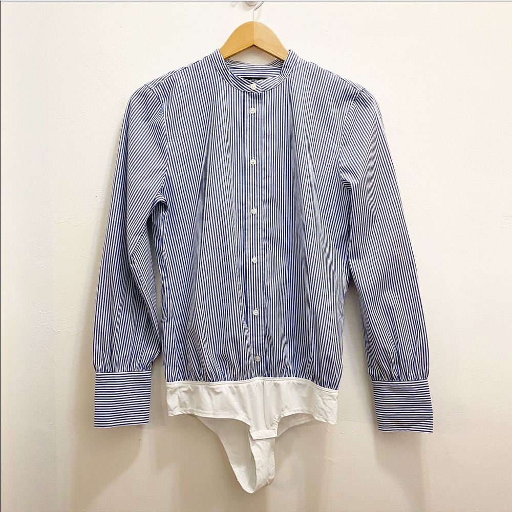 J.Crew || Perfect Stripe Stretch Bodysuit